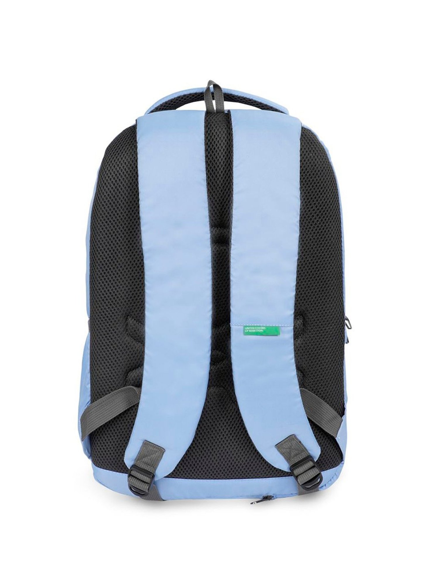 United Colors of Benetton Skater Light Blue Polyester Printed Backpack