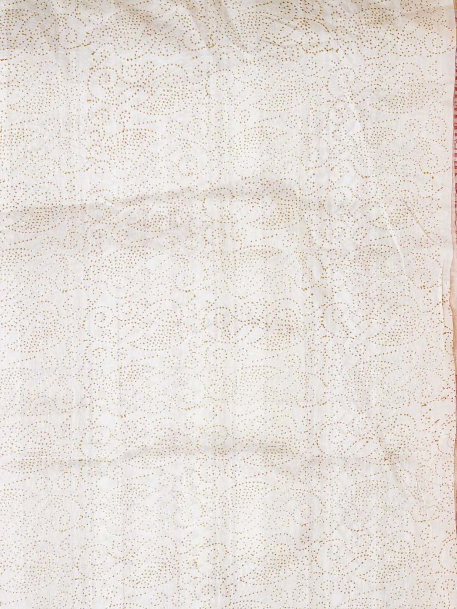 Unnati Silks Beige Floral Print Saree With Unstitched Blouse