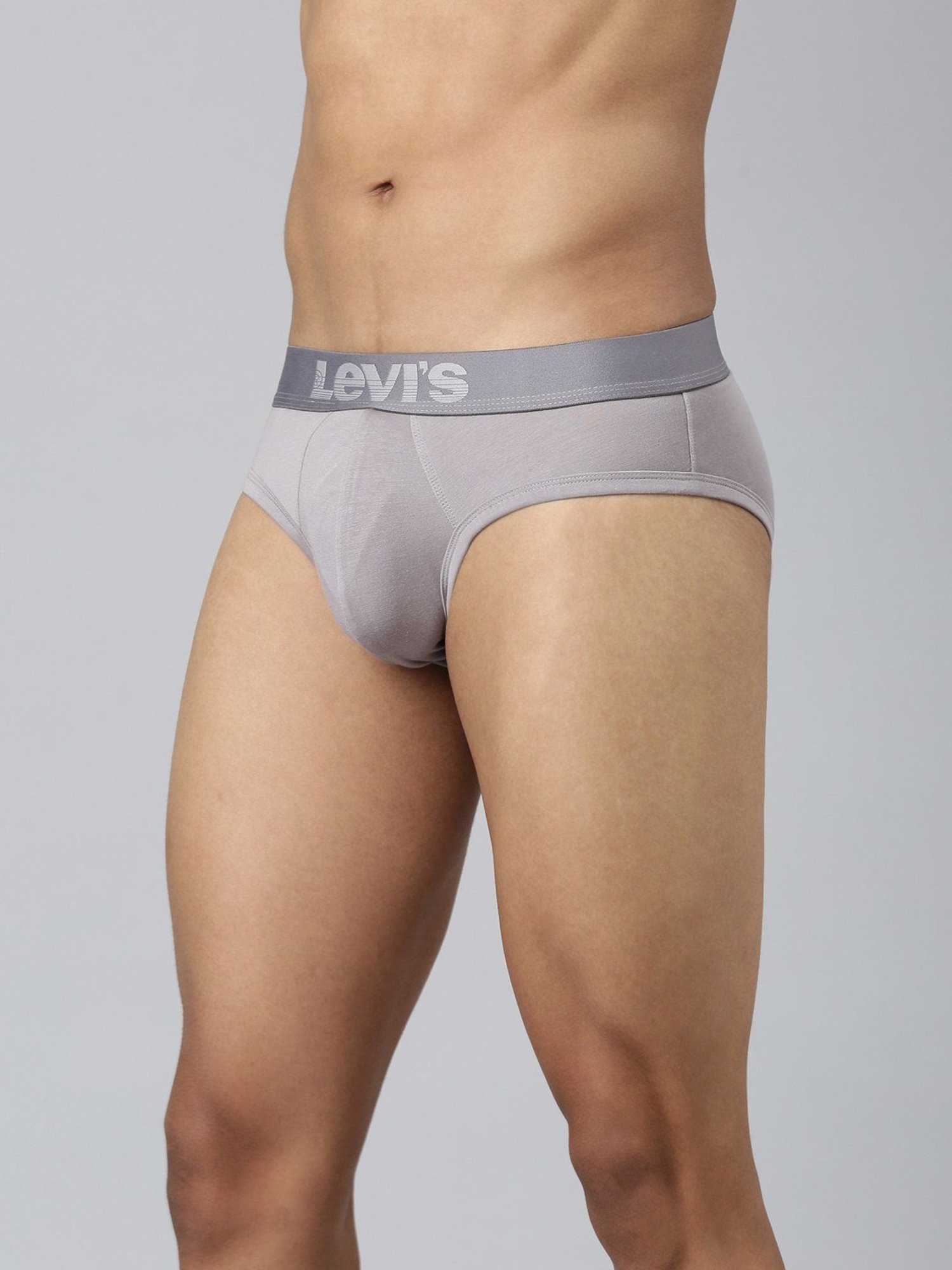 Levi'S Silver Cotton Skinny Fit Briefs