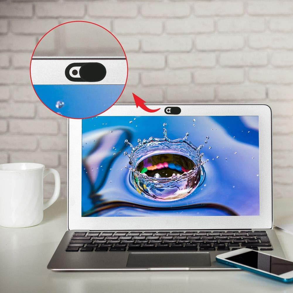 Webcam Cover 3 Pcs Camera Blocker Sliders 0.35"X 0.71" Adhesive Ultra Slim Design Laptop Camera Covers Security Camera Privacy Covers for Mobile Phone, Laptop, PC (3 Pcs)