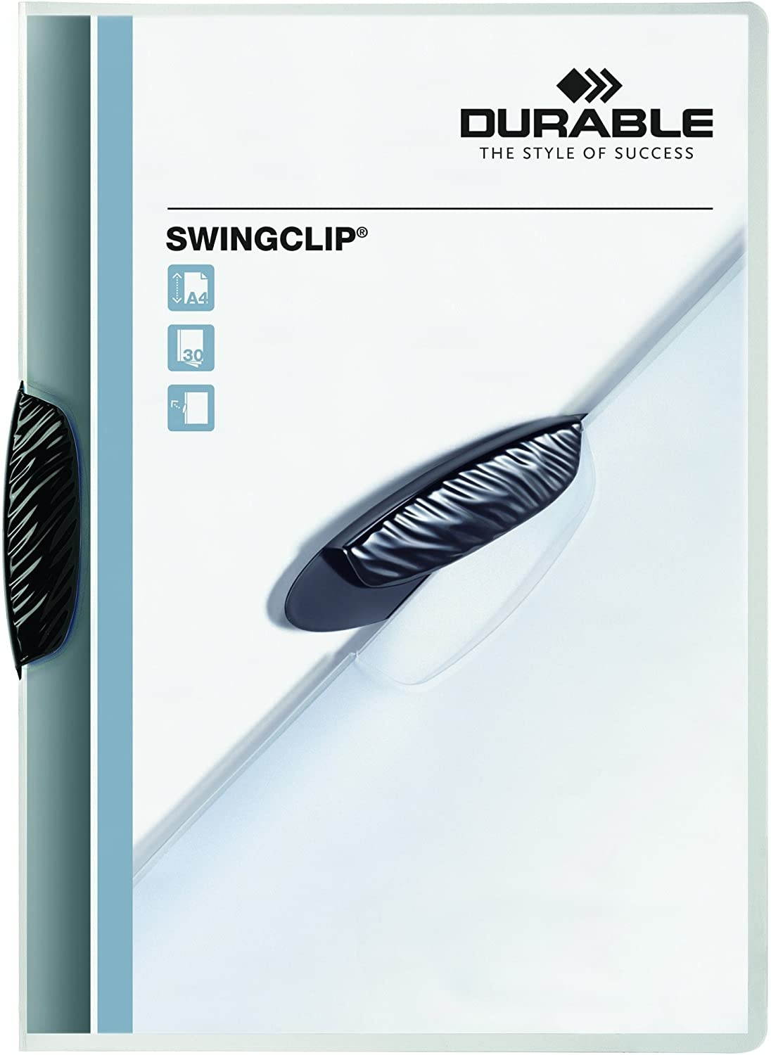 Durable Office Products DBL226301 Report Cover withSwingclip 30 Sheet Cap. Letter 25- BX Black