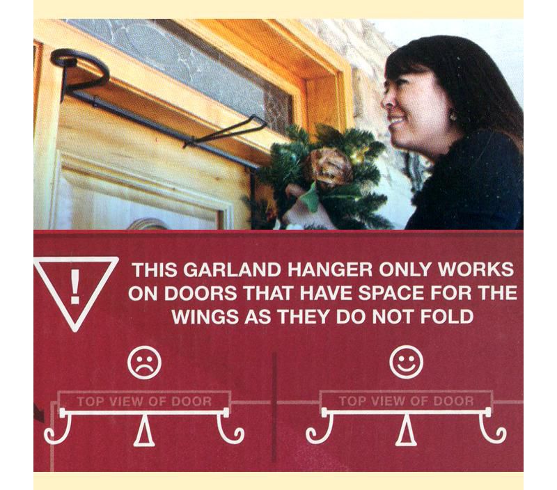 Tree Keeper Adjustable EZ Christmas Garland Hanger for Single Doors 34" - 52"