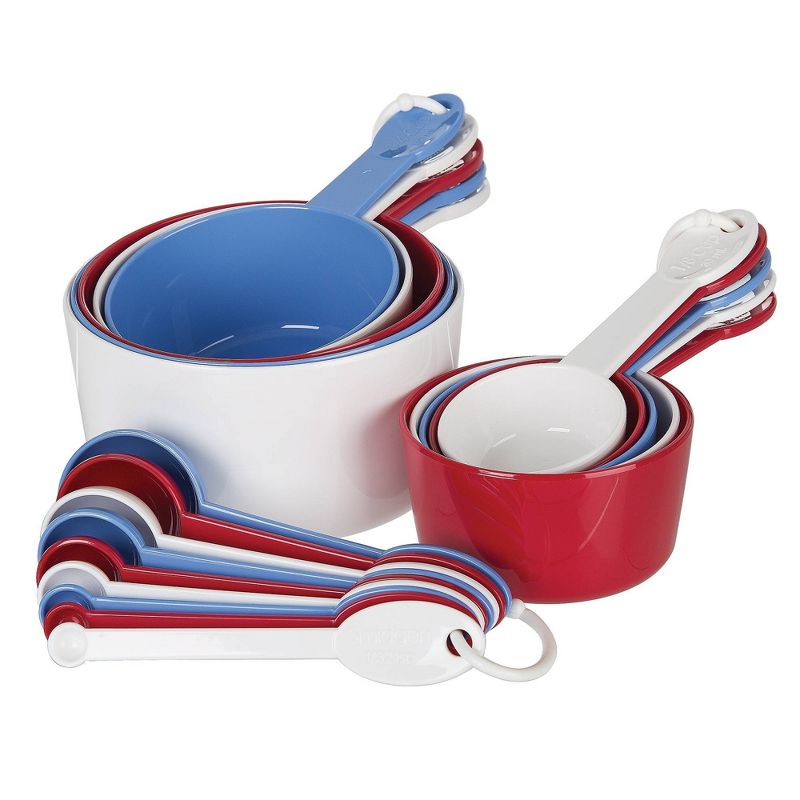 Progressive International Measuring Set - Red/Blue/White (19 Pc)