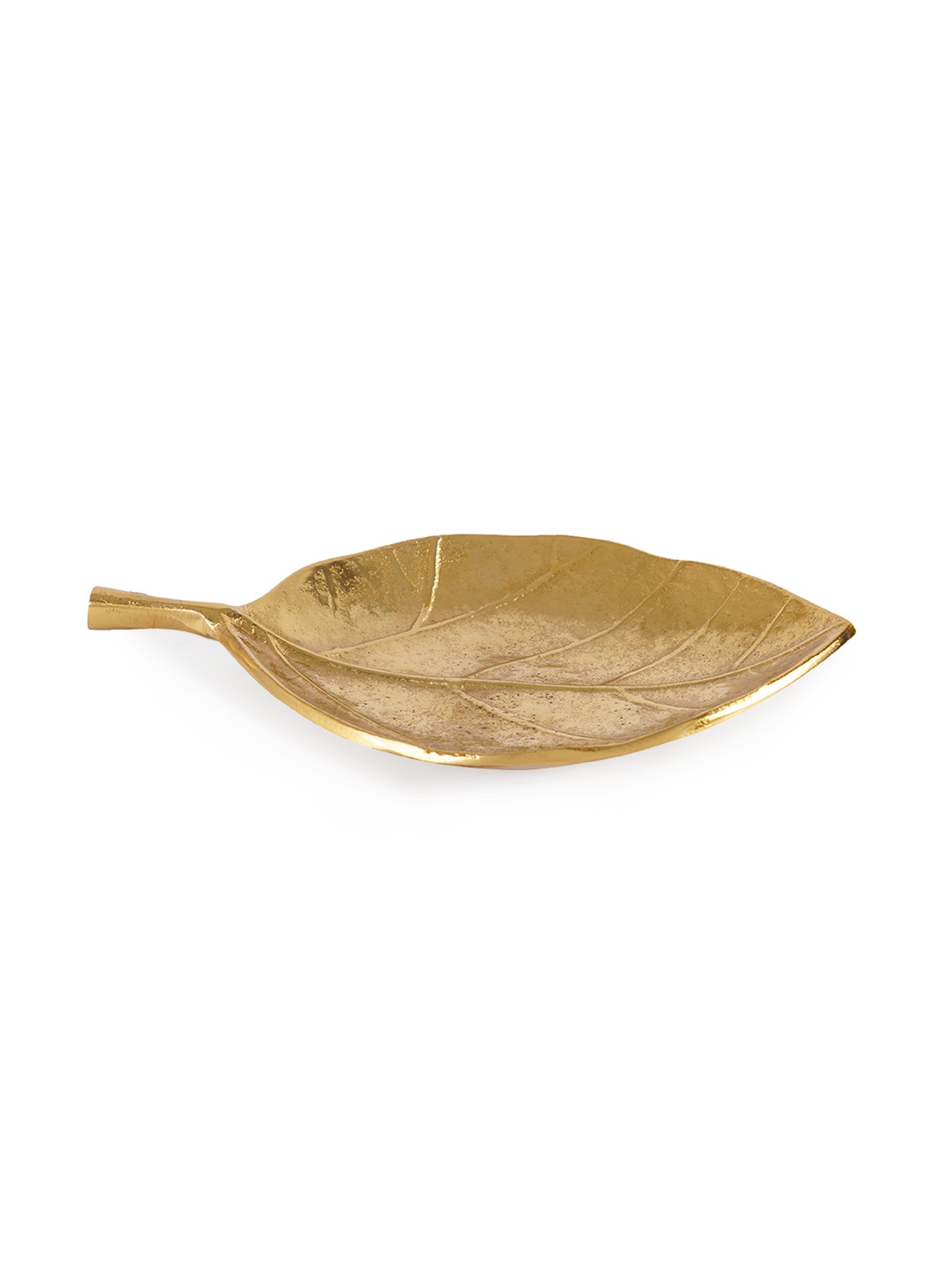 Pure Home and Living Gold Aluminium Textured Decorative Platters