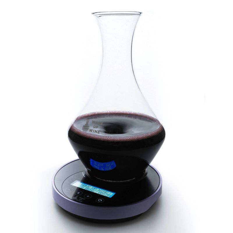 WAKE UP WINE Pro / 750ml Glass Decanter and Electronic Decanting Base