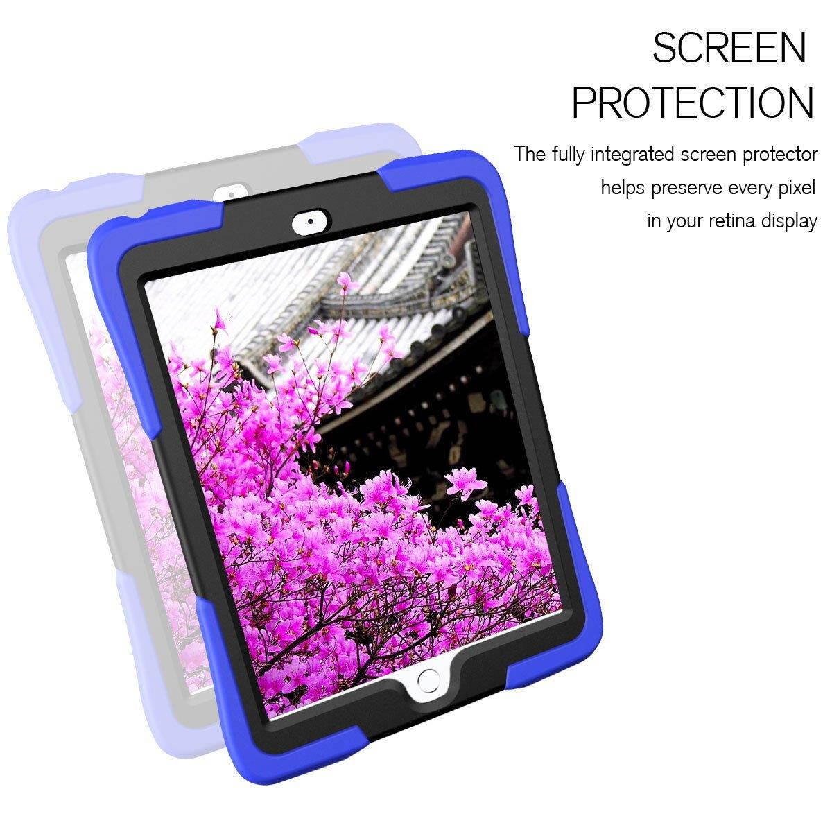 FastSun Heavy Duty Shockproof Impact Stand Case Cover For Apple iPad Pro 10.5" (Blue)