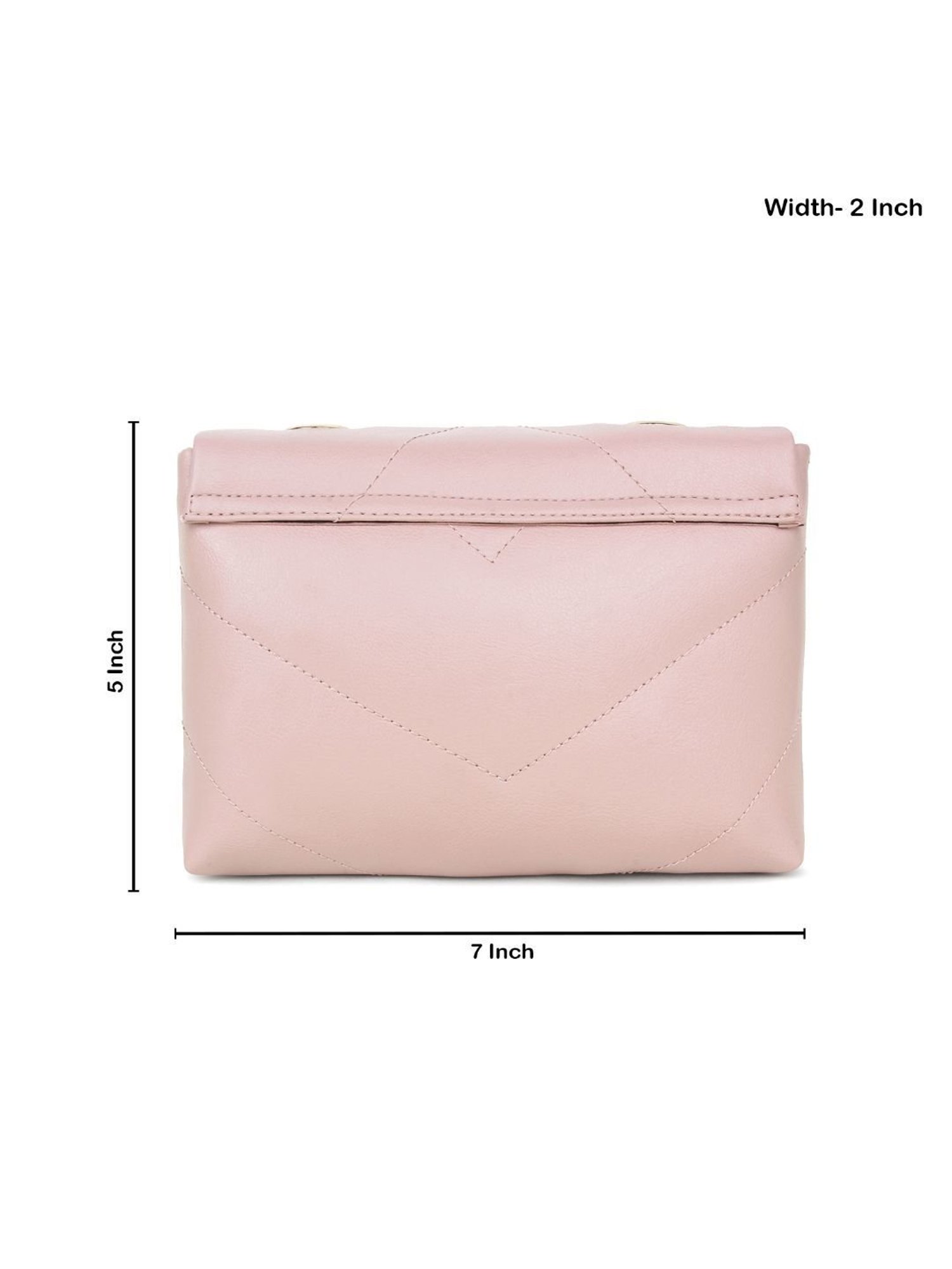 Yelloe Pink Solid Medium Cross Body Bag