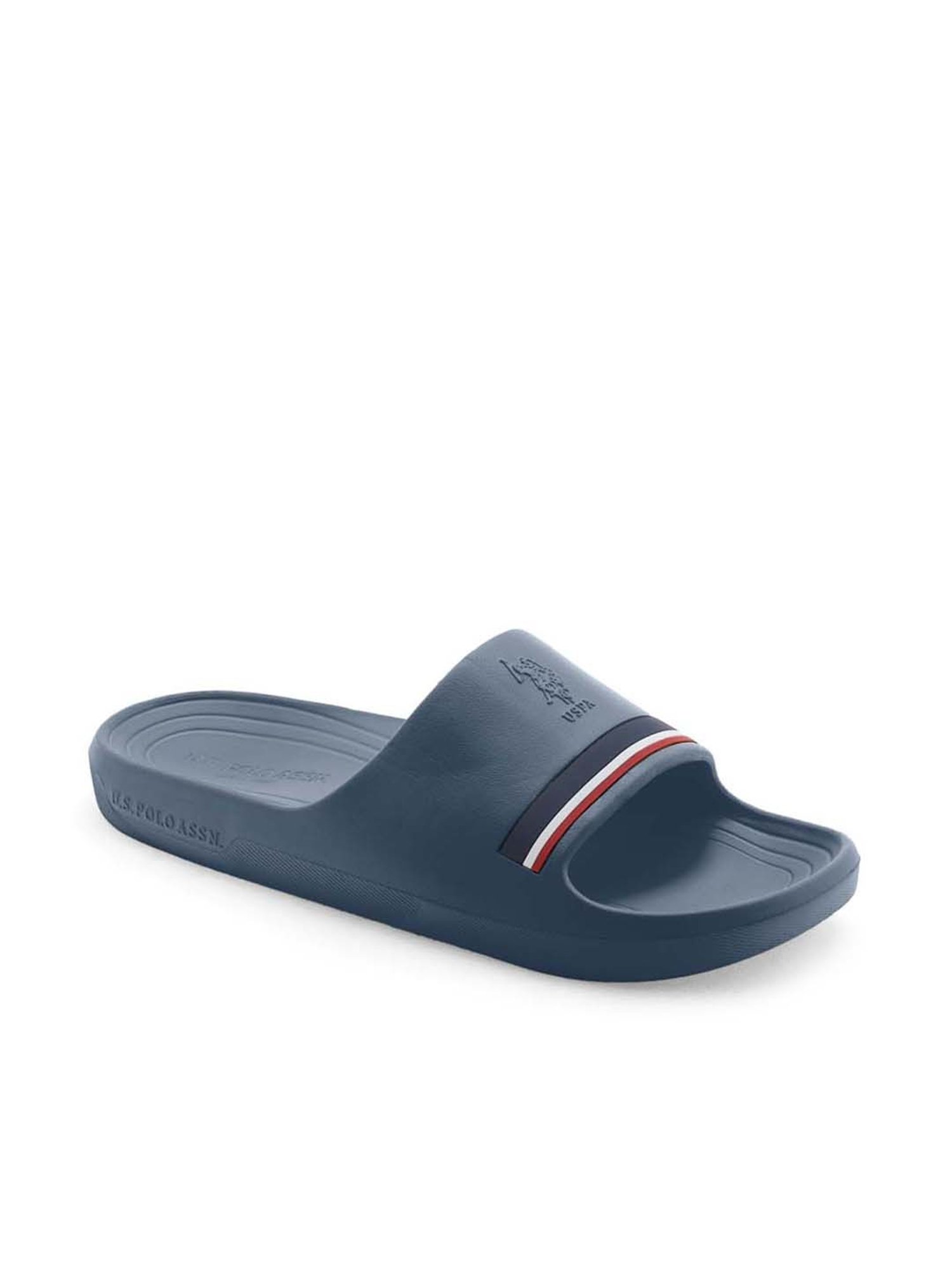 U.S. Polo Assn. Men's Navy Slides