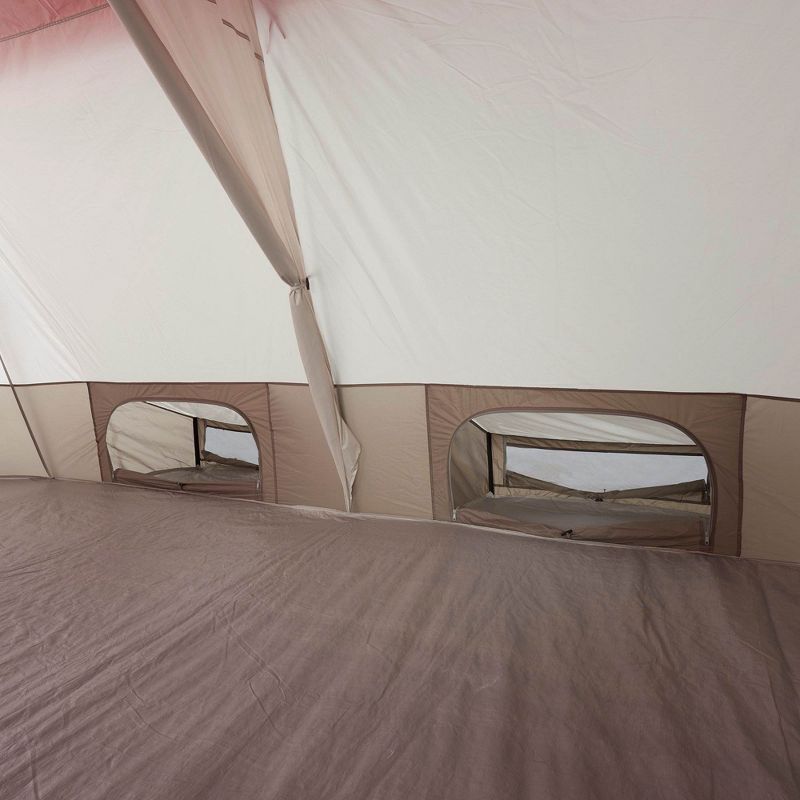 Wenzel Kodiak 9-Person Family Camping Tent w/ Insta-Bed Queen Air Mattress Pump