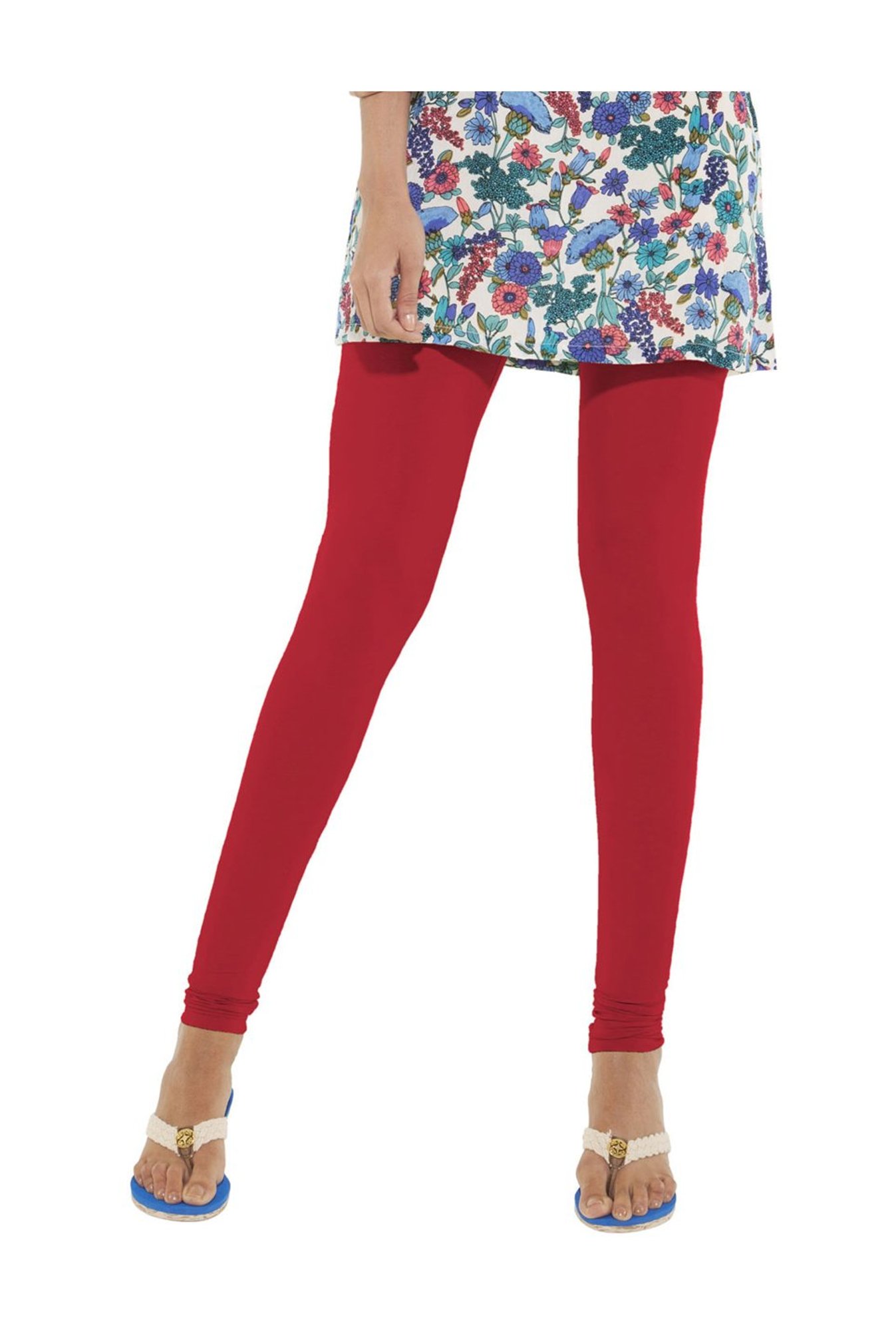 Go Colors Cherry Skinny Fit Churidar
