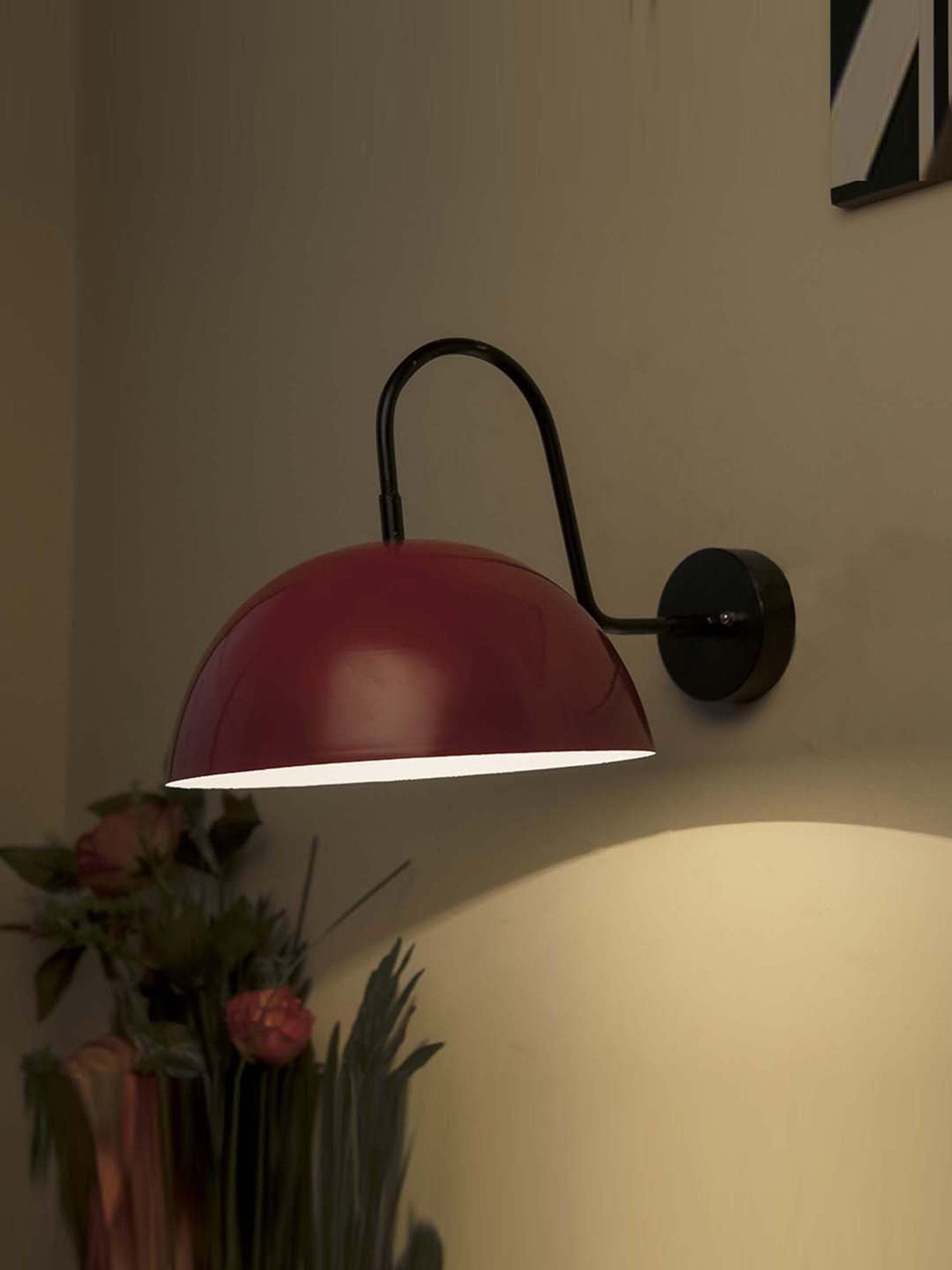 Homesake Red Pendant Wall Lamp - Set of 1