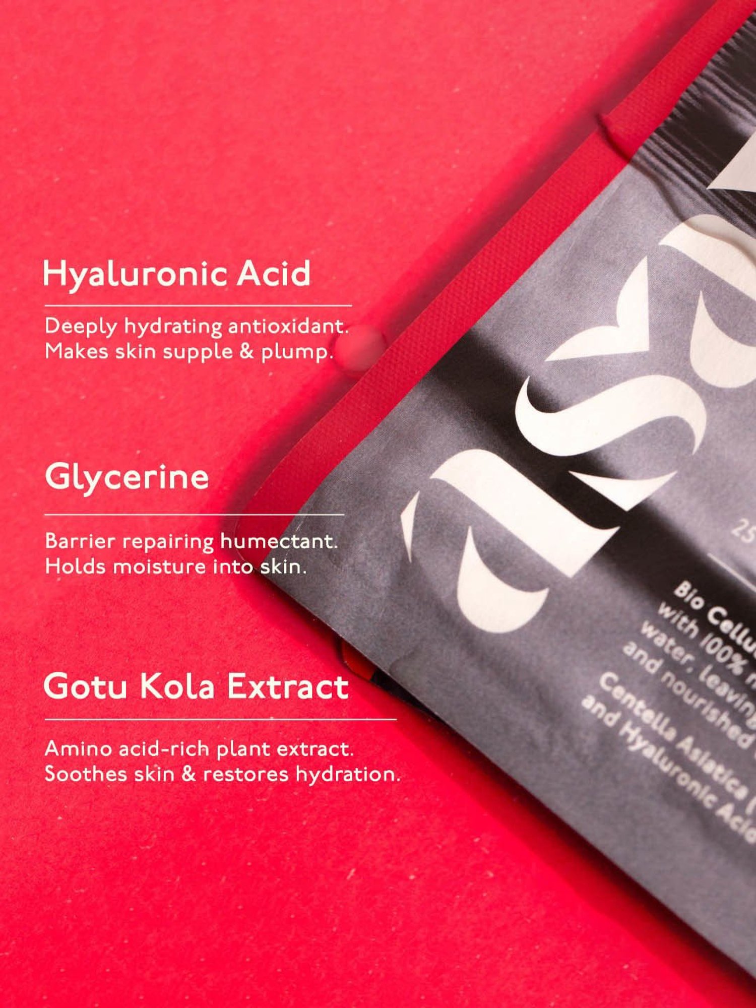 Asaya Hydrating Face Sheet Mask with Hyaluronic Acid - 30 ml