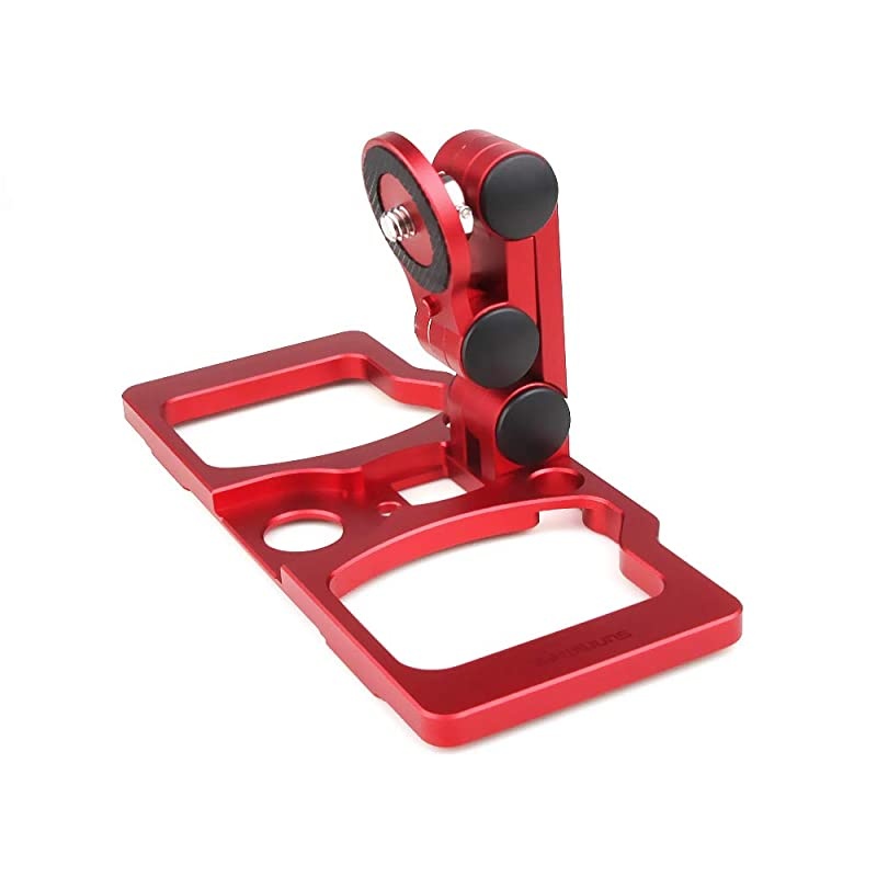 Foldable Aluminum Tablet Stand Cell Phone Holder with Lanyard Support Crystal Sky Monitor Compatible with DJI Mavic 2 Mavic ProMiniMavic AirSpark Drone Remote Controller Red