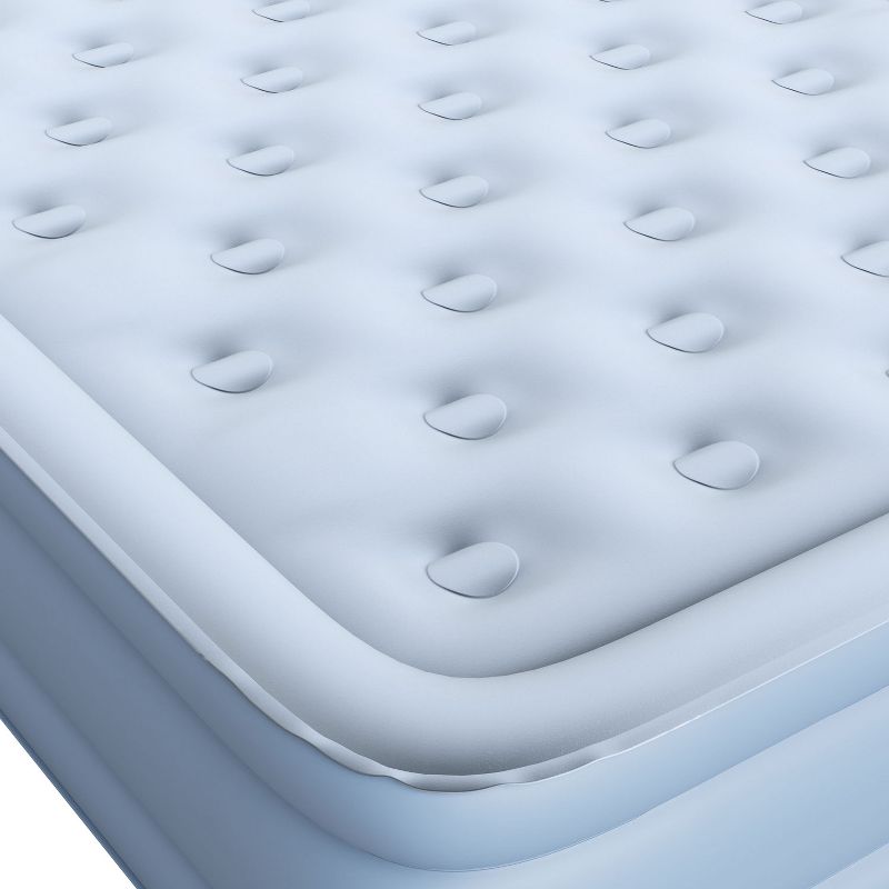 Simmons Beautyrest MM09517QN 15 Inch Posture Lux Portable Queen Size Inflatable Bed Air Mattress with Adjustable Firmness, Express Pump, and Adapter