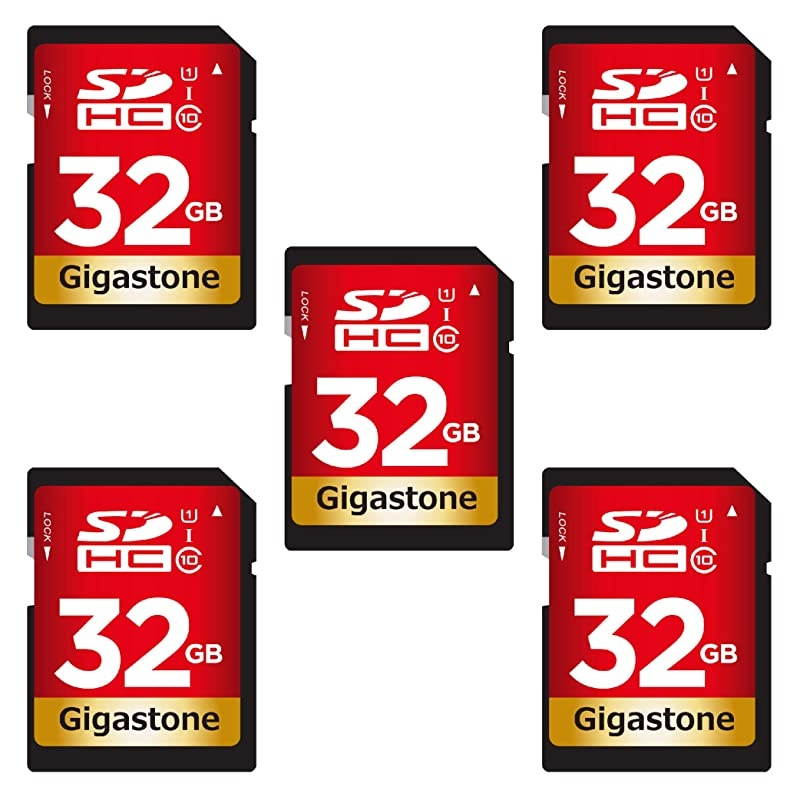 32GB 5 Pack SD Card UHSI U1 Class 10 SDHC Memory Card HighSpeed Full HD Video Canon Nikon Sony Pentax Kodak Olympus Panasonic Digital Camera