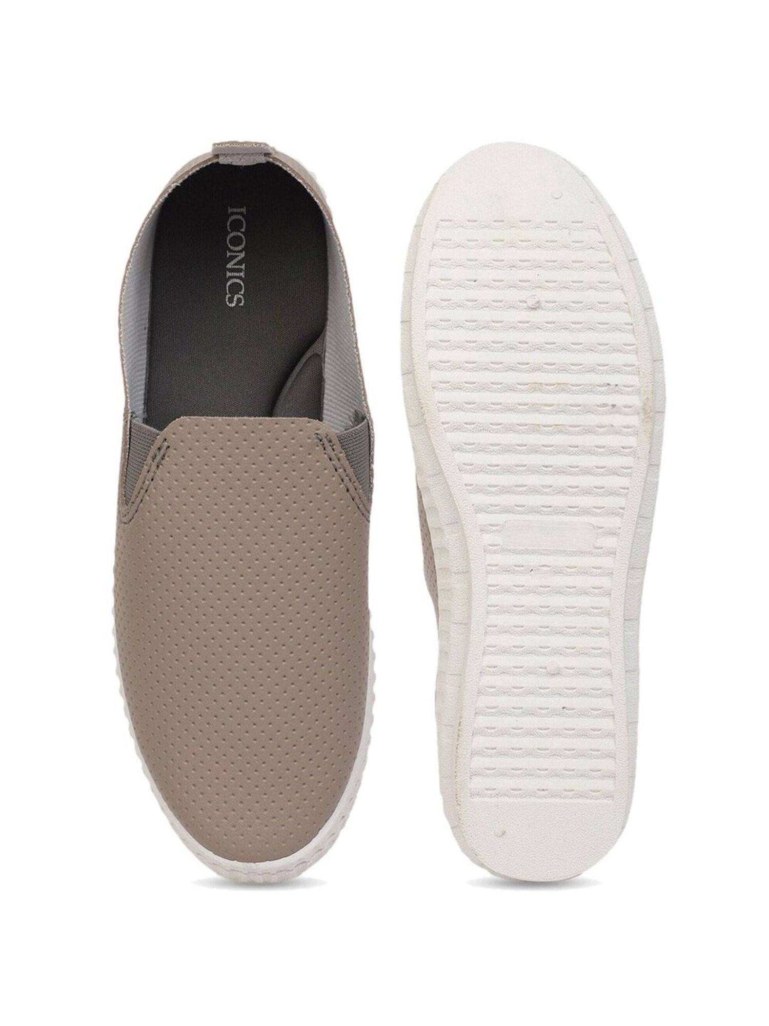 Iconics Women's Beige Casual Loafers