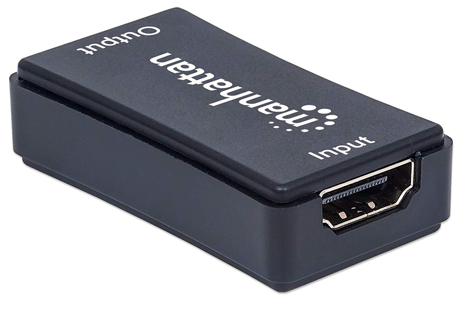 MANHATTAN HDMI Repeater/HDMI Signal Repeater (Playing 1080P Video and Lossless Audio Up to 40M) 207447