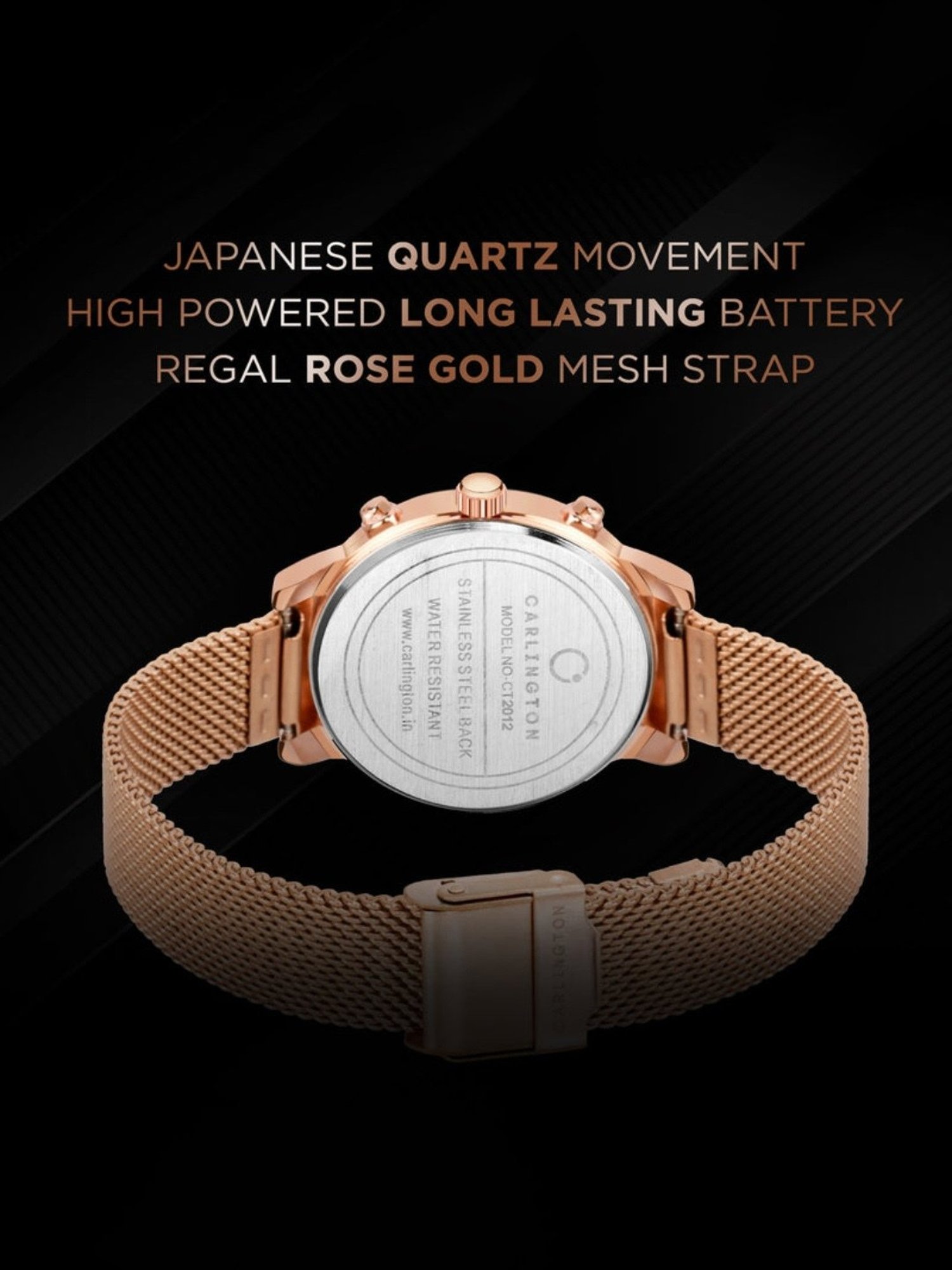 CARLINGTON CT 2012 Analog Watch for Women