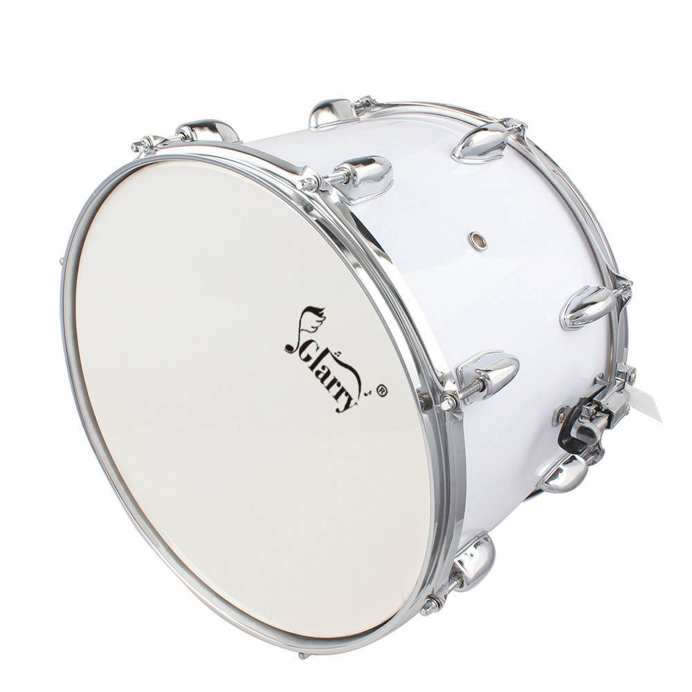 Magace 14 x10 inches Marching Drum Drumsticks Key Strap White