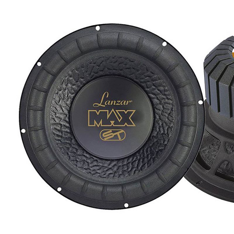 Lanzar 8 Inch 600 Watt 4 Ohm 4 Layer Voice Coil Car Audio Subwoofer | MAX8