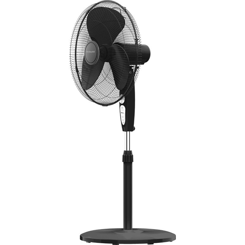 Frigidaire 18" Deluxe Pedestal Fan with Remote Control Black