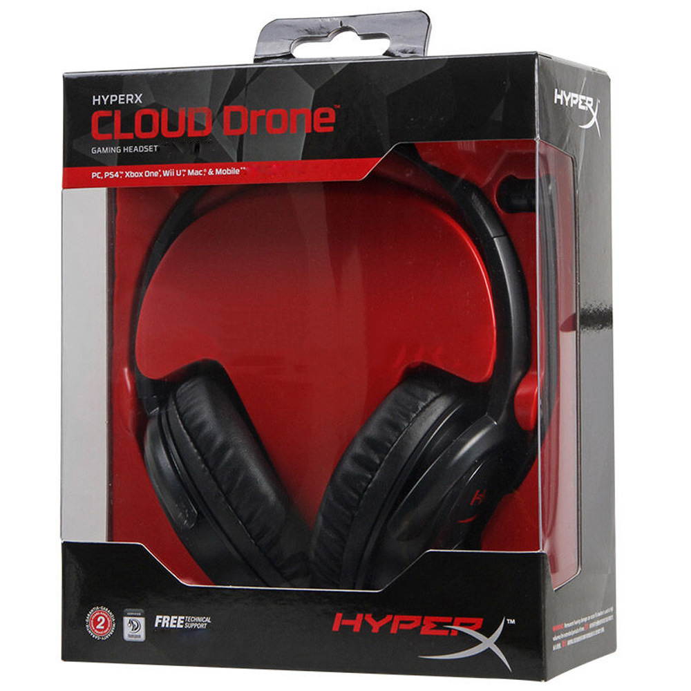 Kingston HyperX Cloud Drone Professional Esport Gaming Headset Headphone Earphone for PC Xbox One PS4 Mac KHX-HSCD-BK/AS