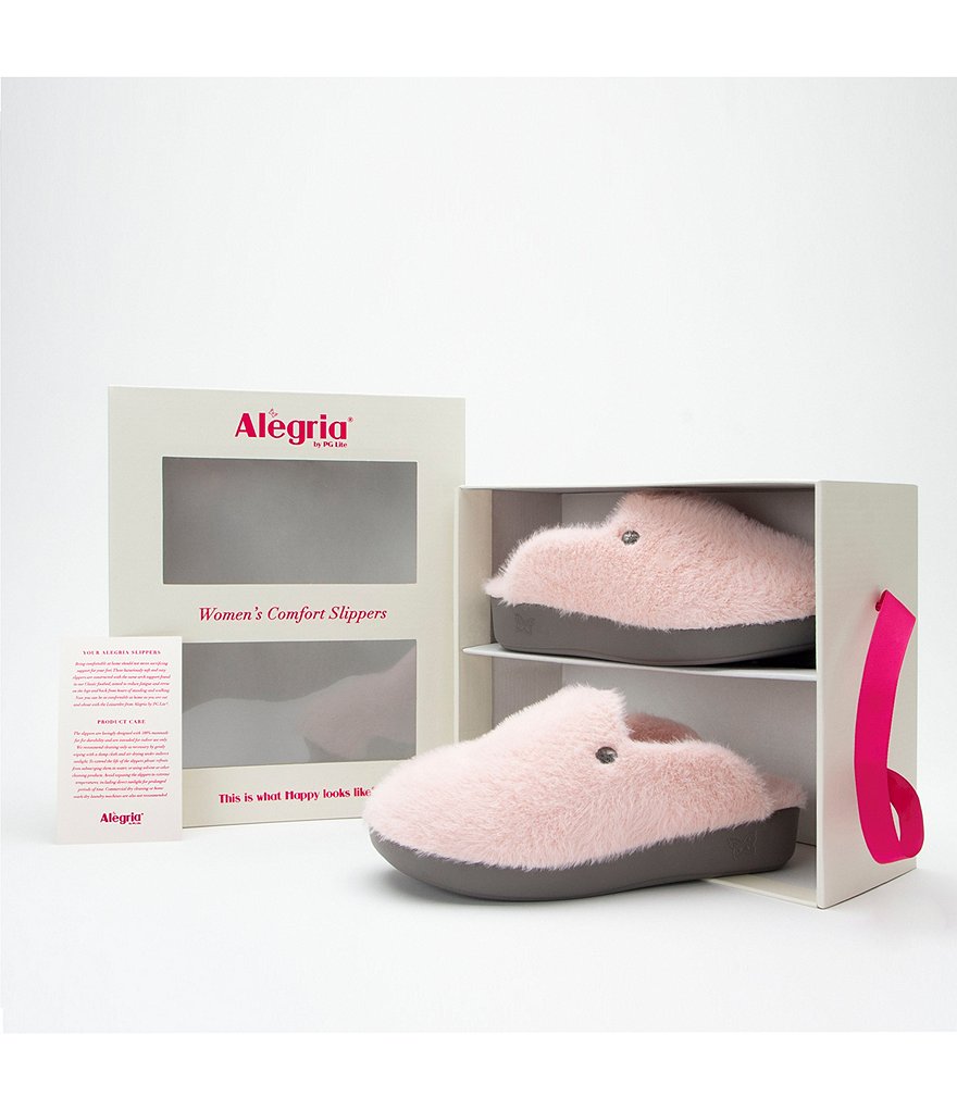 Alegria Leisurelee Faux Fur Shearling Slipper Clogs