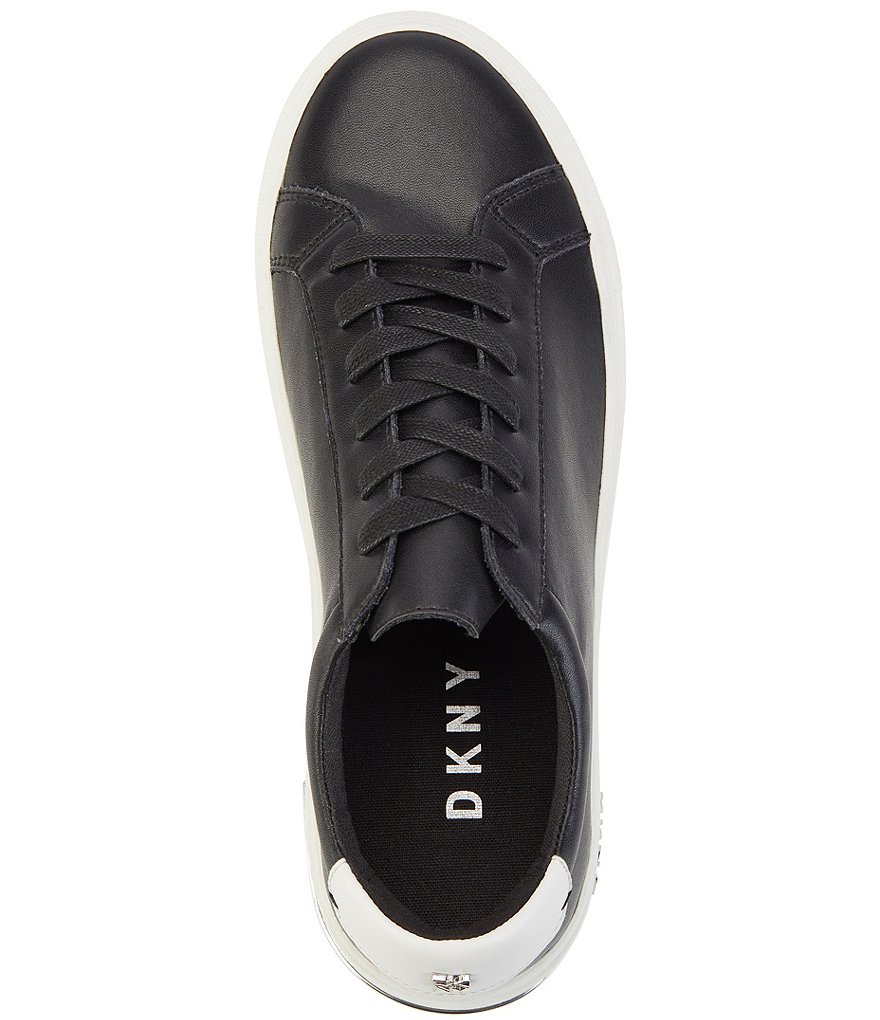 DKNY Court Lace-Up Leather Sneakers