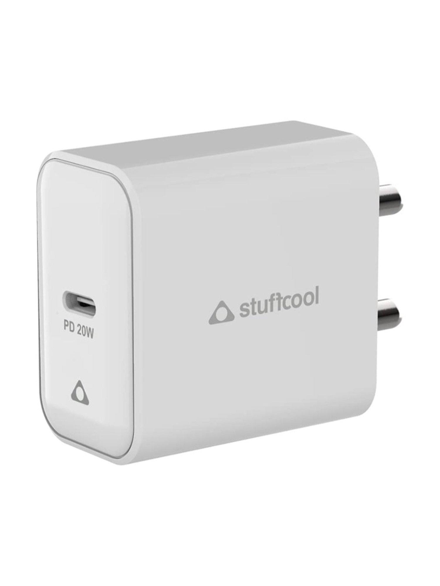 Stuffcool Flow PD20W Type C Wall Charger Wall Charger (White)