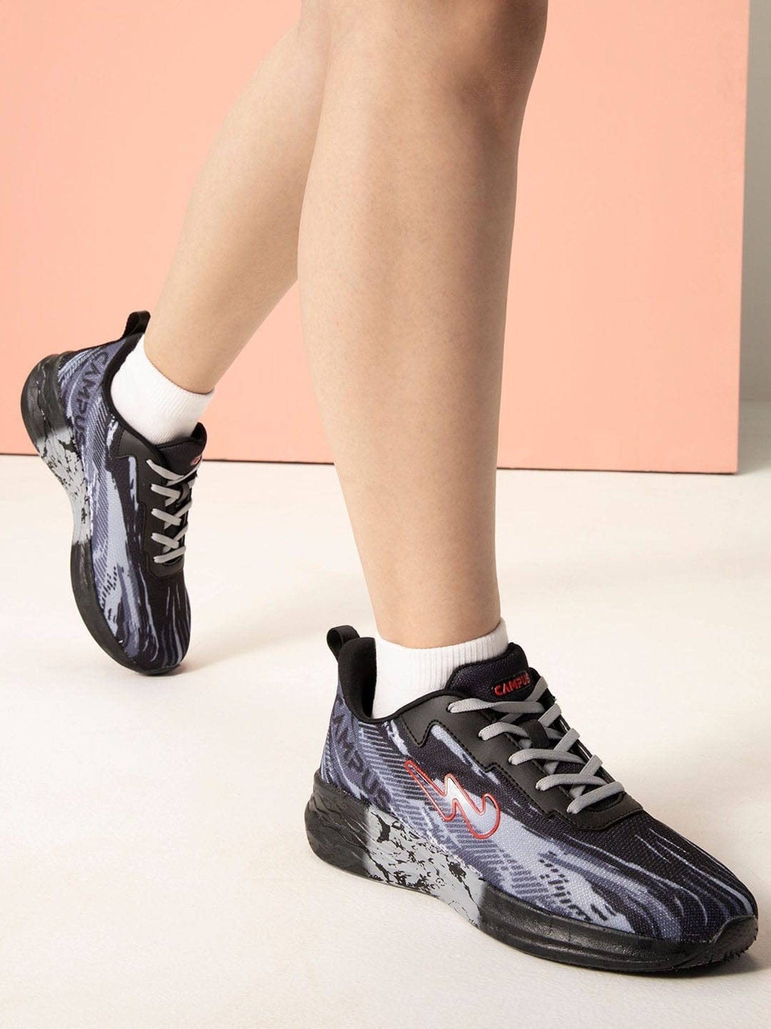 Campus Women's CAMP SHIMMER Navy Running Shoes