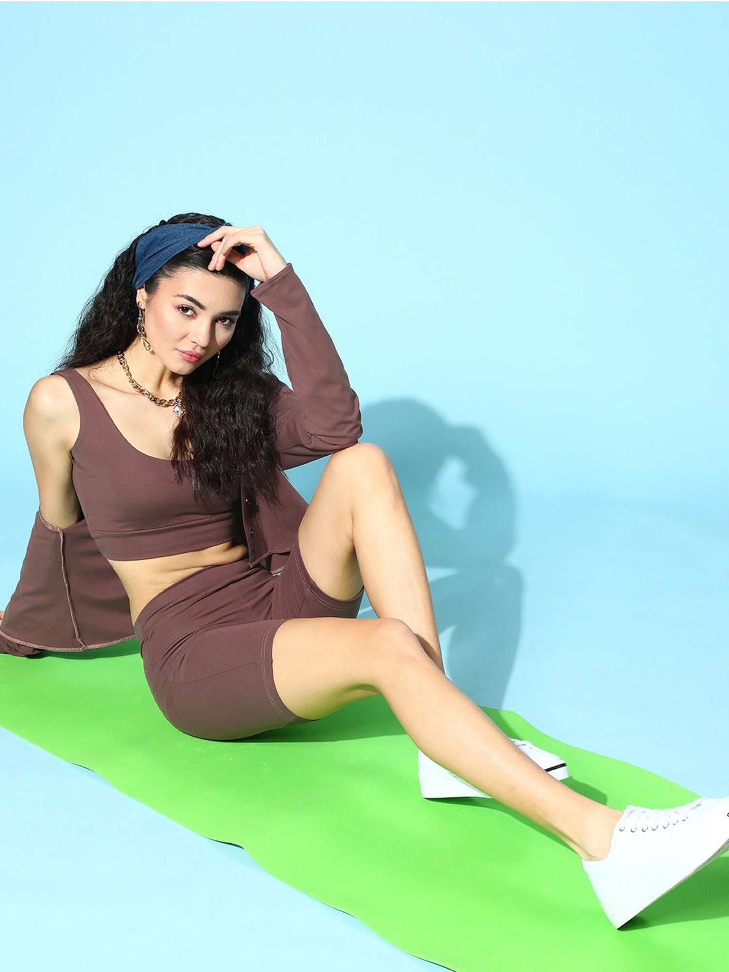 Da Intimo Brown Three Pieces Loungewear Set