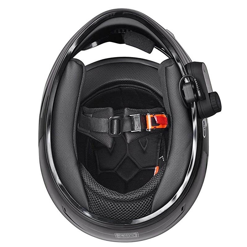 RunB Bluetooth Motorcycle Modular Helmet Full Face with Wireless Headset Hands Free Intercom MP3 FM Radio DOT