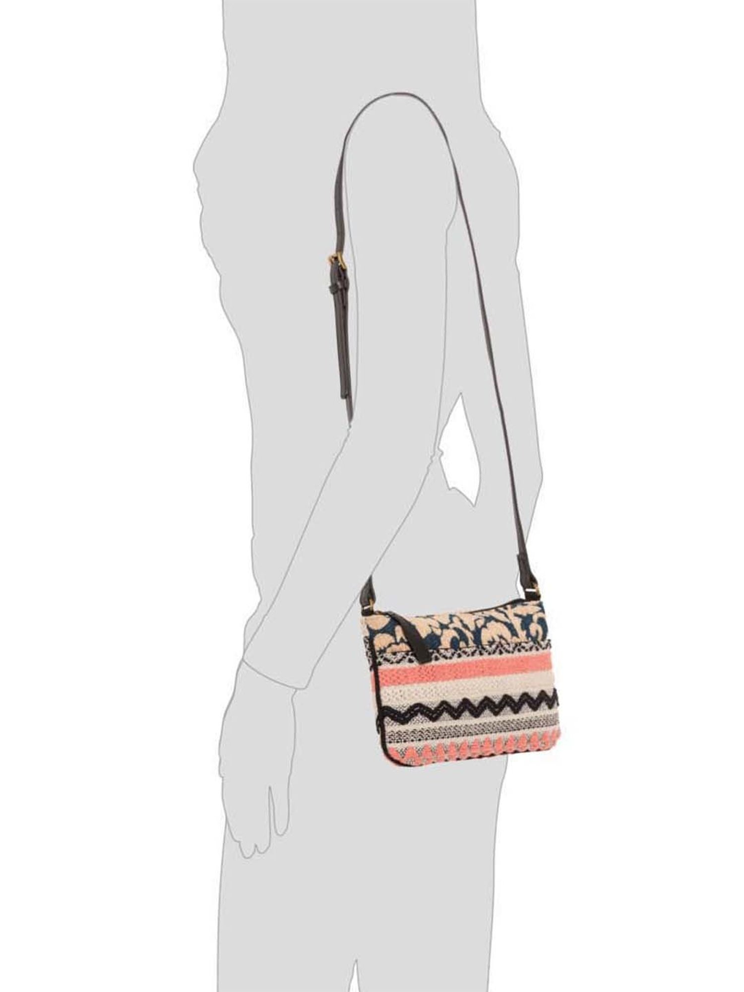 CARPISA Multicolor Textured Medium Sling Handbag