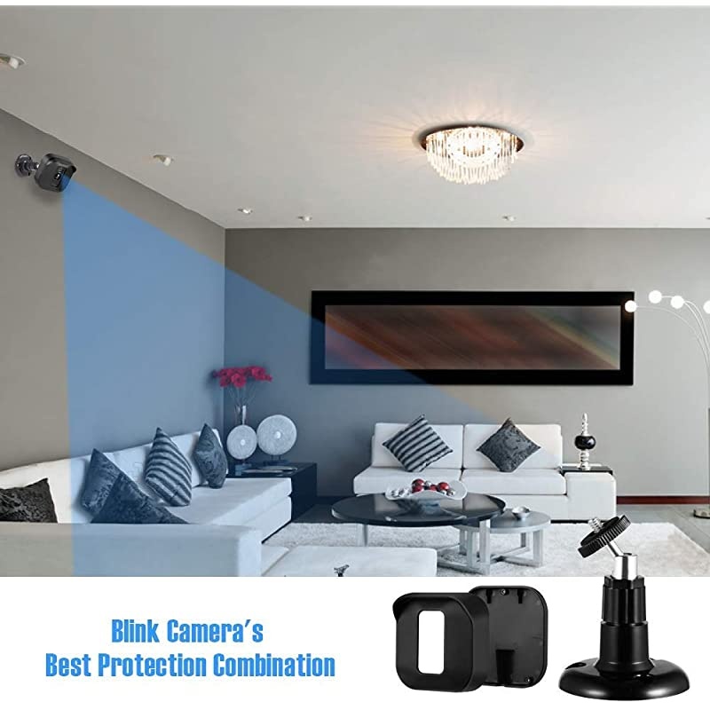 Wall Mounts for Blink Outdoor Camera,  Outdoor Weather Proof Housing with Adjustable Mount for Blink XT/XT2 Home Security System 3 Pack (Black)
