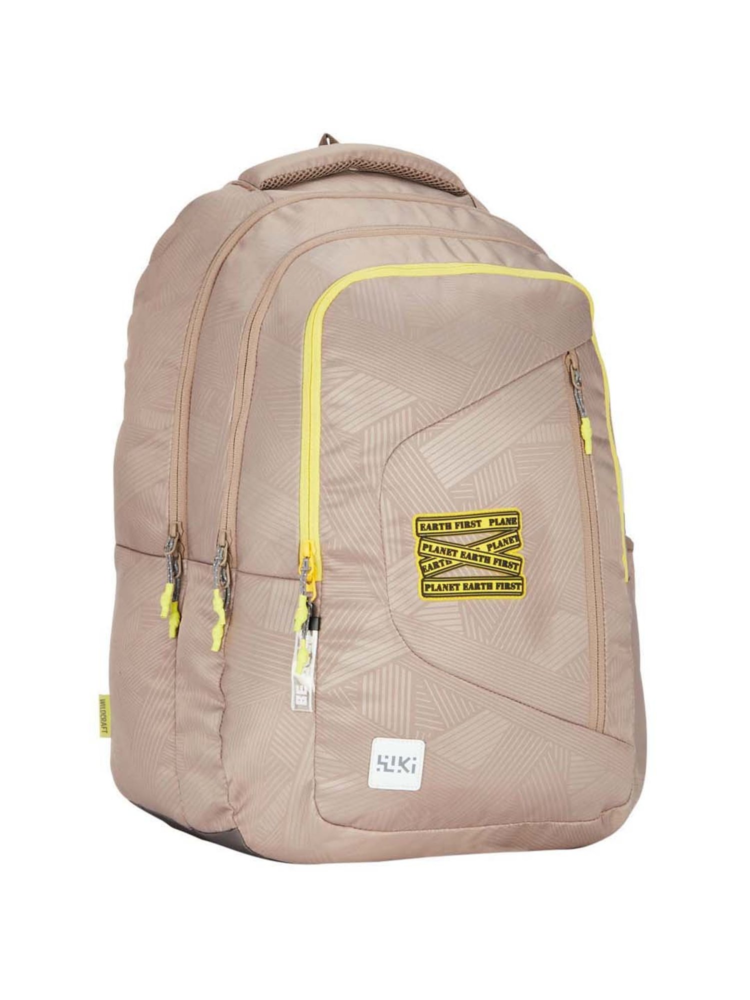Wiki 47.5 Ltrs Beige Medium Laptop Backpack