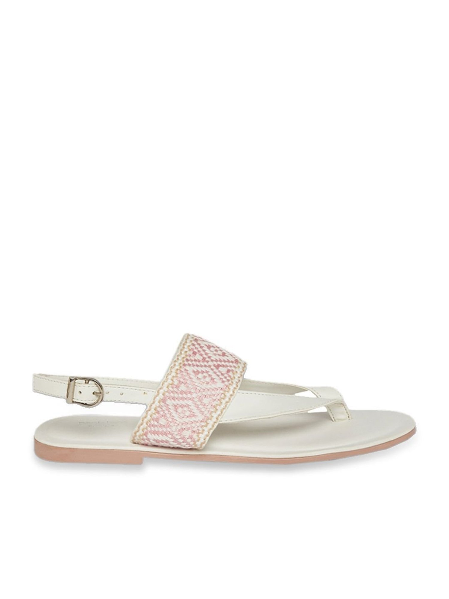 Shoetopia Kids Beige Toe Ring Sandals