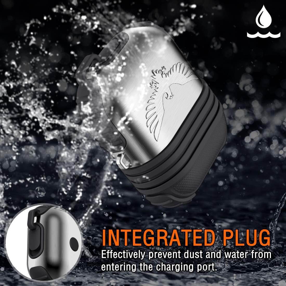 Silicone Maid LLC Compatible Air Pod Holder Portable Anti-Lost Strap Silicone Case Compatible Apple AirPods (Penguin)