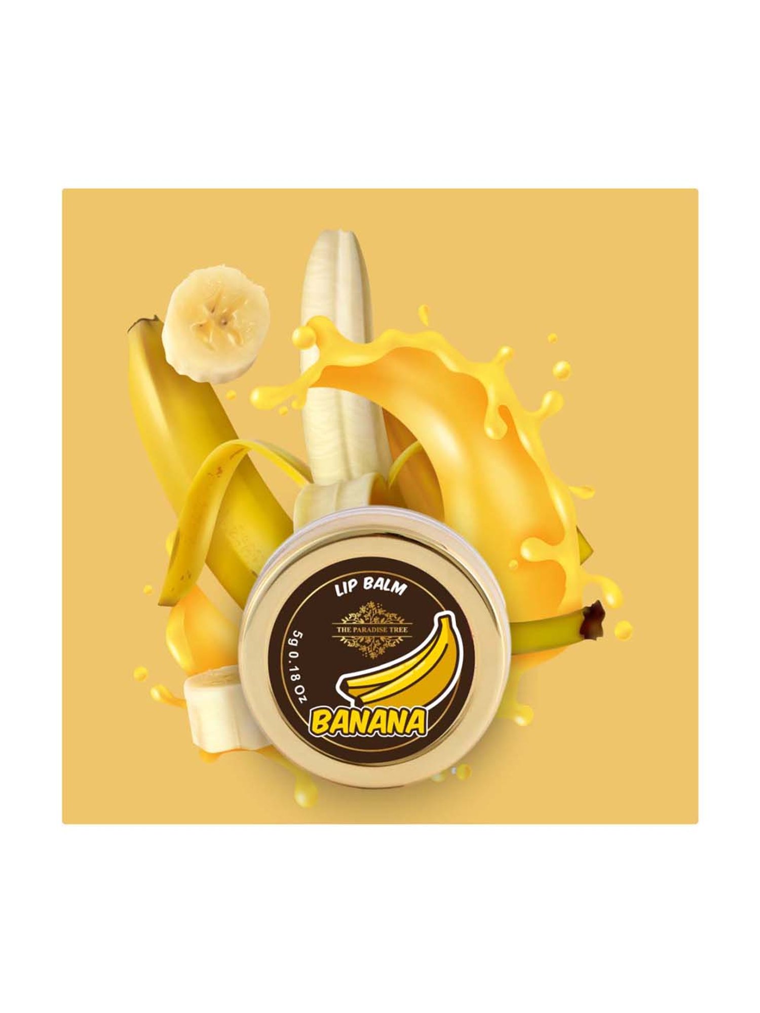 The Paradise Tree Banana Lip Balm - 5 gm