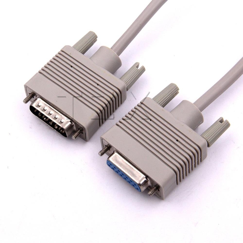 1pcs DB 15 pin LCD cable  male to female vga cable for video projector