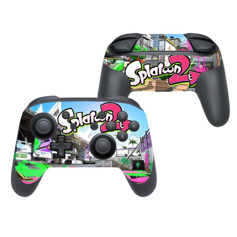 Splatoon Protector Cover Decal Skin Sticker for Nintendo Switch Pro Controller Gamepad Joypad Nintend Switch Pro Skins Stickers