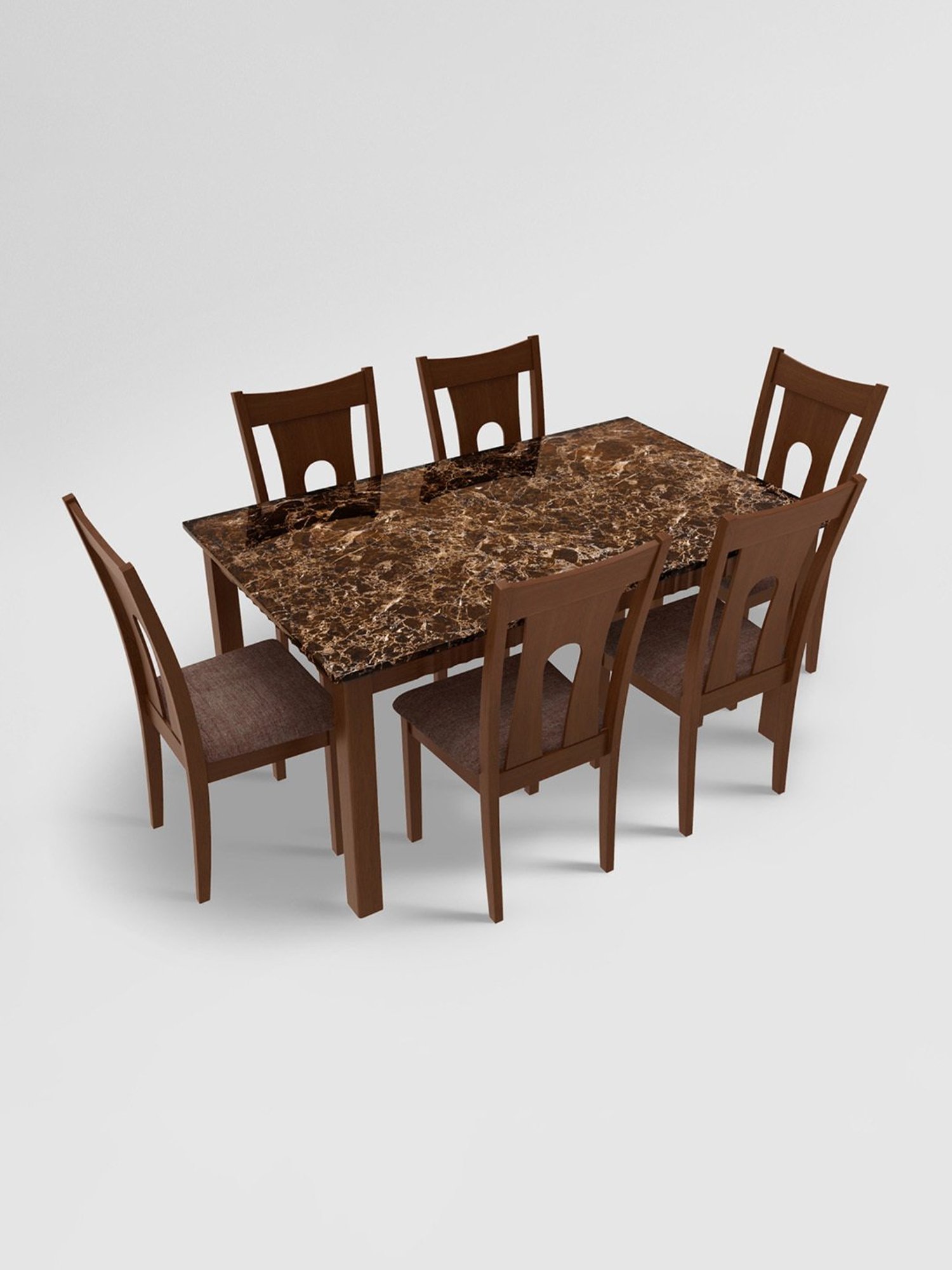 Godrej Interio Honey Brown Wood Dining Chair (Set of 2)
