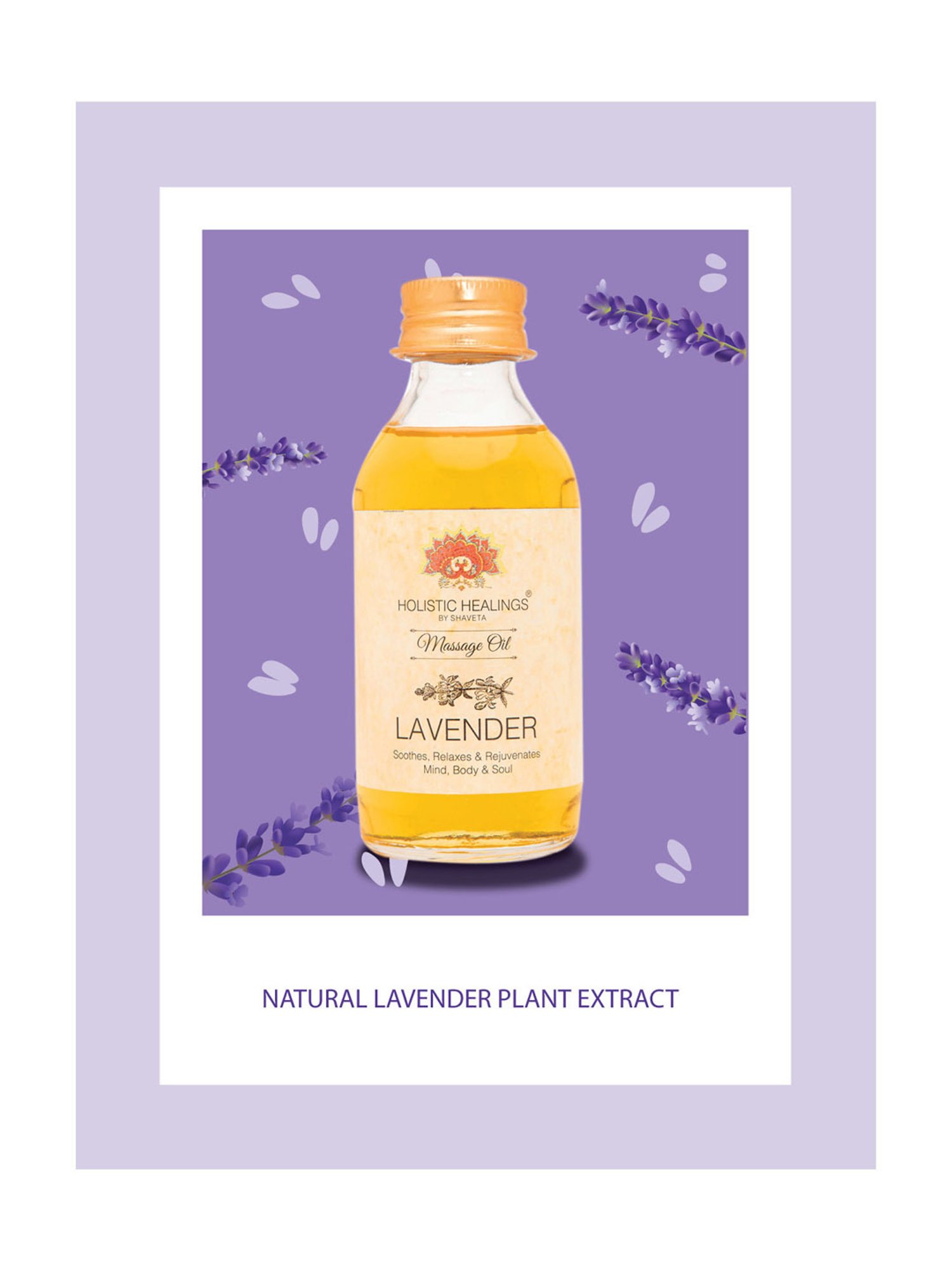 Holistic Healings By Shaveta Lavender Massage Oil - 100 ml
