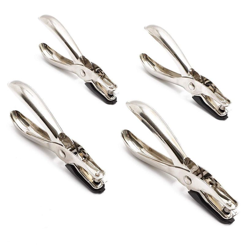 Business Source Heavy-duty 3-hole Punch - Black