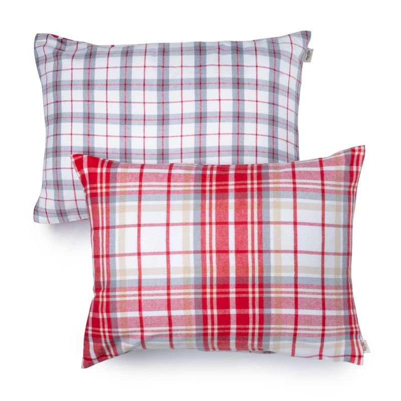 King 3pc Drummond Flannel Duvet Cover Set - Martha Stewart