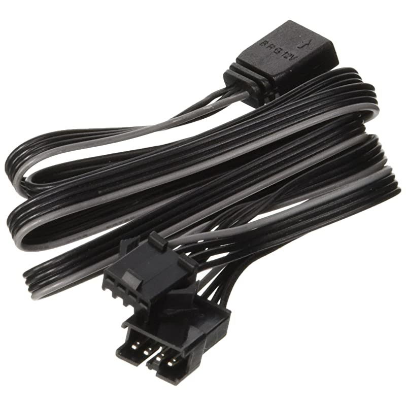 RGB LED 4 Pin Adapter, Specified for Cases with Multi Colors RGB Control (PH-CB_RGB4P) Black