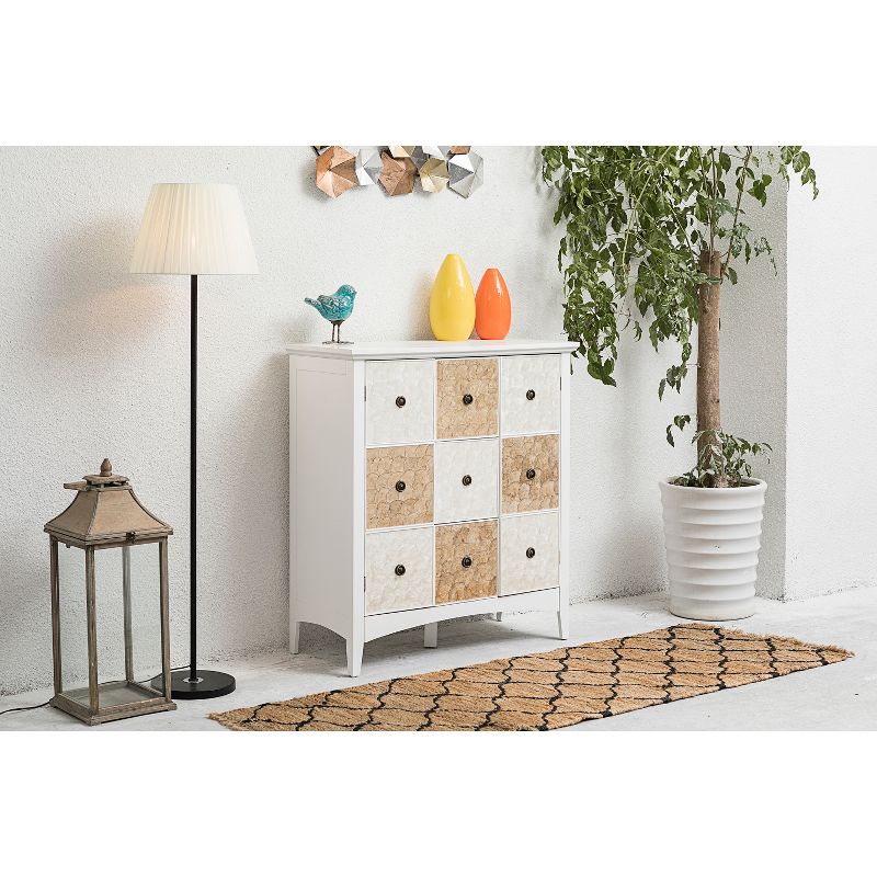 40" Durdle Accent Cabinet White - Elegant Home Fashions