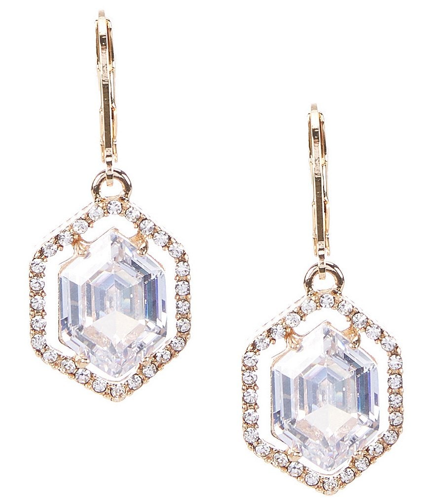 Gemma Layne Crystal Pave Stone Drop Earrings
