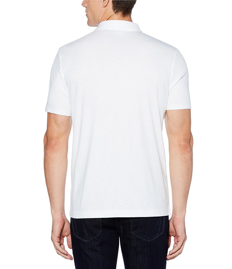 Perry Ellis Solid Soft-Touch Short-Sleeve Polo Shirt