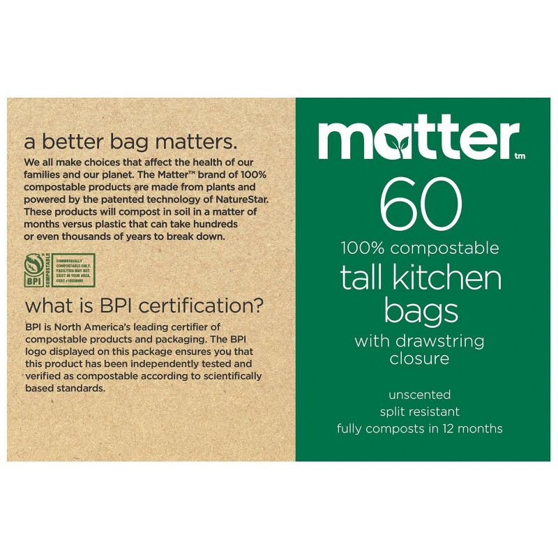 GreenPolly Drawstring Recycling Trash Bags - 13 Gallon - 20ct