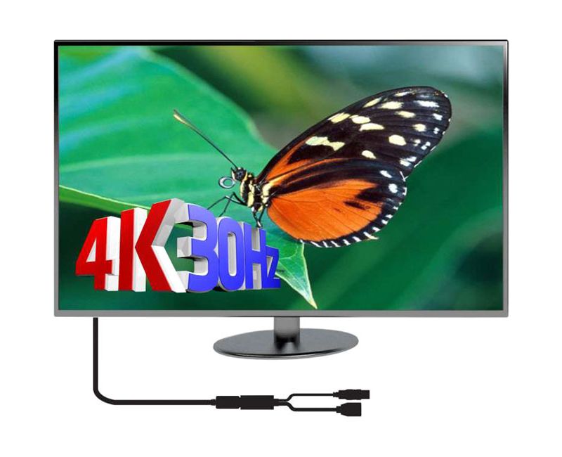 Club 3D HDMI to DisplayPort Adapter - DisplayPort/HDMI/USB A/V Cable for Audio/Video Device, Gaming Console, Notebook